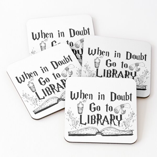 Item preview, When in doubt Go to the Library designed and sold by Store Potterarts.