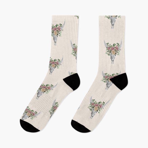 Item preview, Roses Watercolor Skull and Crown floral, boho chic designed and sold by Collagedream.