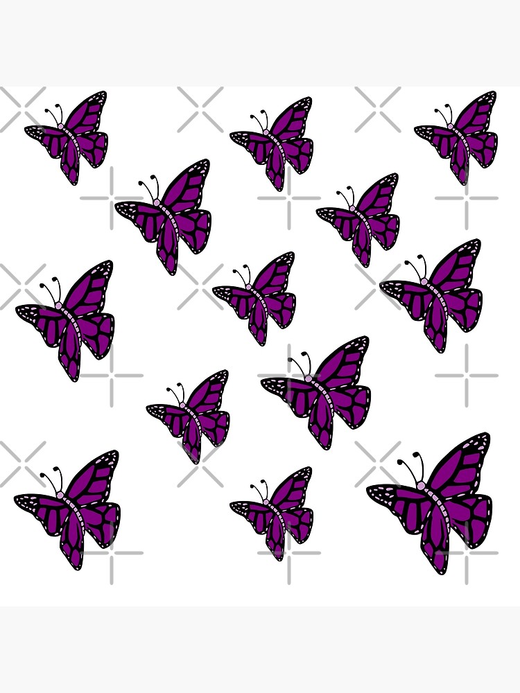 "Purple Butterfly emoji" Poster by artifylove Redbubble