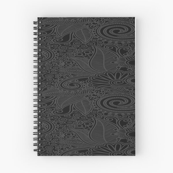 Item preview, Patrón Paisley Negro y Gris designed and sold by TugaCreations.