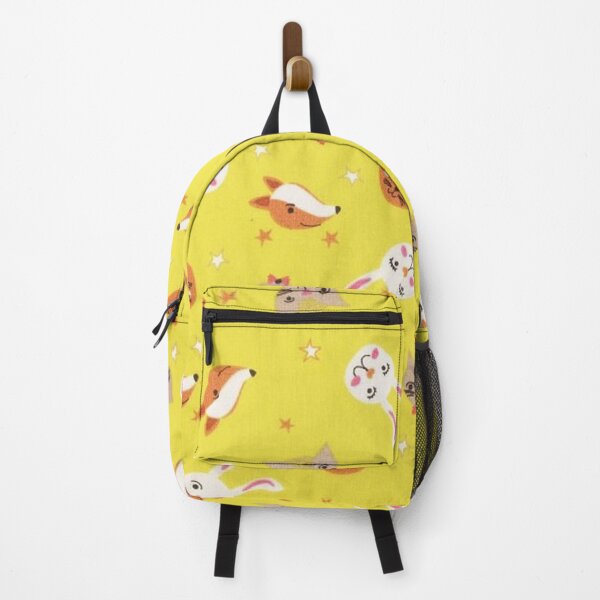 Item preview, Fox cats rabbits, yellow background designed and sold by jwebmarket.