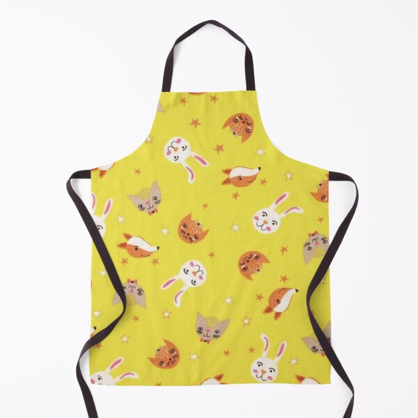 Item preview, Fox cats rabbits, yellow background designed and sold by jwebmarket.