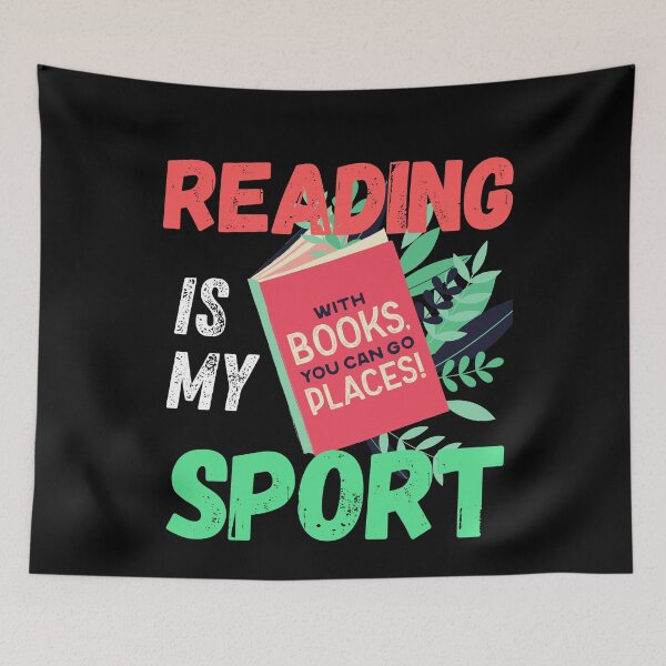 Item preview, reading is my favorite sport and valentine designed and sold by mikoala50.