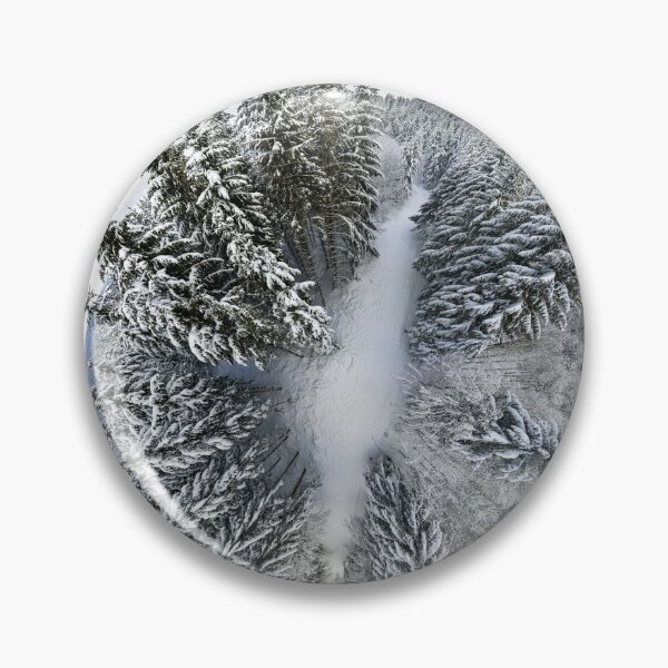 Item preview, Panoramic view from drone of snowy forest in Vosges mountains, Alsace, France. designed and sold by Alexander Sorokopud.