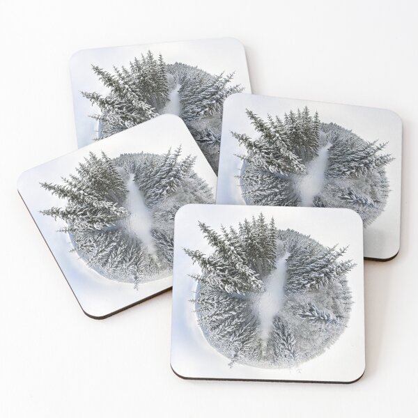 Item preview, Panoramic view from drone of snowy forest in Vosges mountains, Alsace, France. designed and sold by Alexander Sorokopud.