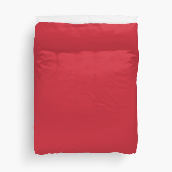 Bright Red Solid Color Duvet Cover
