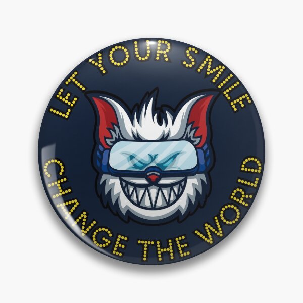 Item preview, Let Your Smile Change The World - Cheeky Gaming White Cat designed and sold by NoMatterLab.