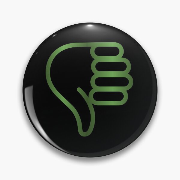 Item preview, Thumbs Down Design green designed and sold by Paula Helit.