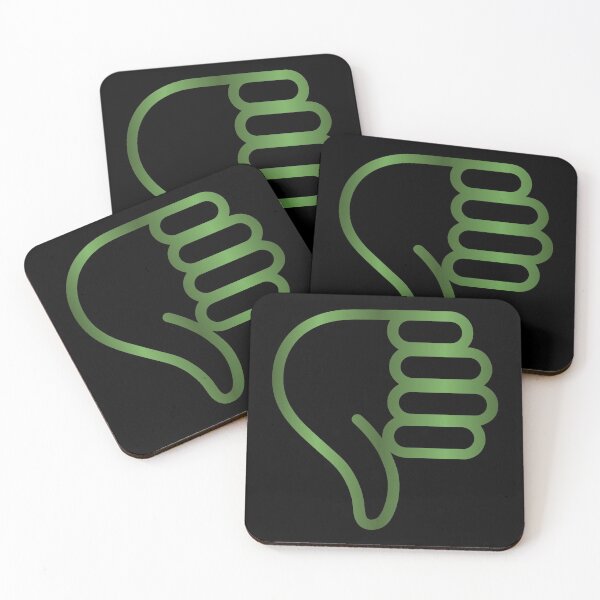 Item preview, Thumbs Down Design green designed and sold by Paula Helit.