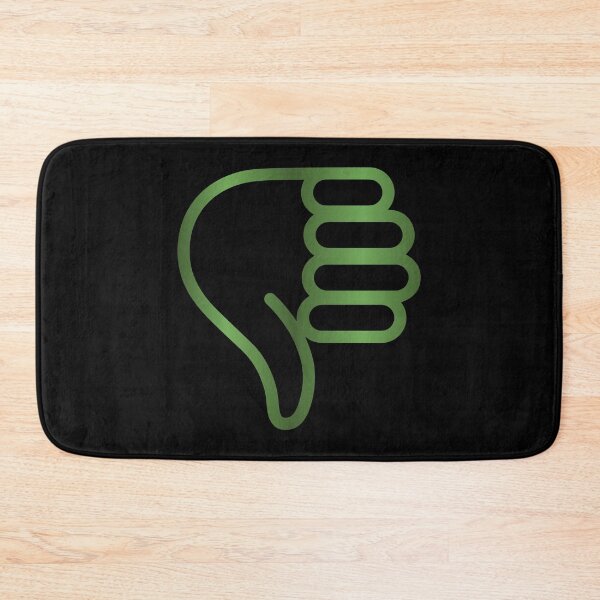 Item preview, Thumbs Down Design green designed and sold by Paula Helit.