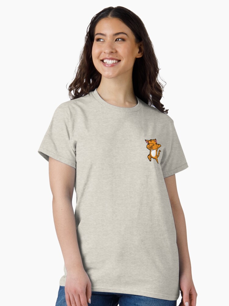 Thumbnail 1 of 7, Classic T-Shirt, Dabbing Cat designed and sold by tobiasfonseca.