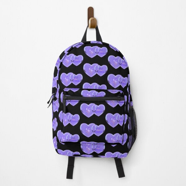 Item preview, Love is in Bloom! (Purple on Black) designed and sold by PawsitiveMum.