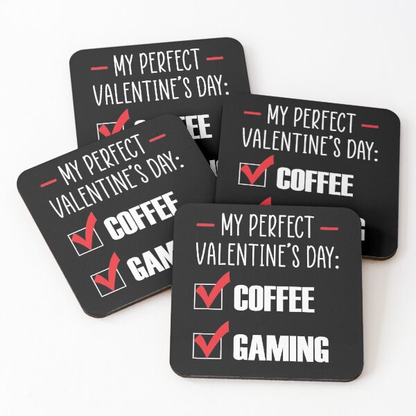 Item preview, My Perfect Valentines Day Coffee And Gaming designed and sold by Printend _.
