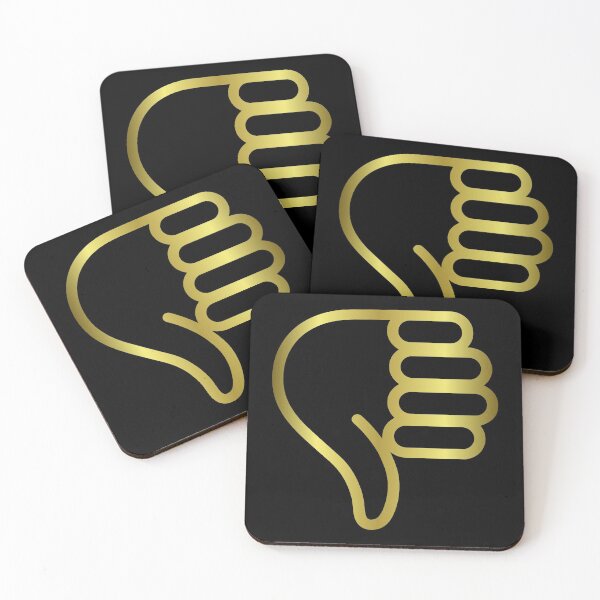 Item preview, Thumbs Down Design gold designed and sold by Paula Helit.