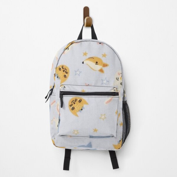 Item preview, Fox cats rabbits, light blue background designed and sold by jwebmarket.