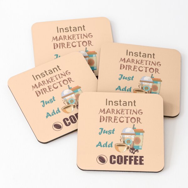 Item preview, Instant marketing director just add to me coffee,dark text funny coffee lovers marketing director job, marketing director humor, marketing director joke, marketing director meme, designed and sold by SGS-.