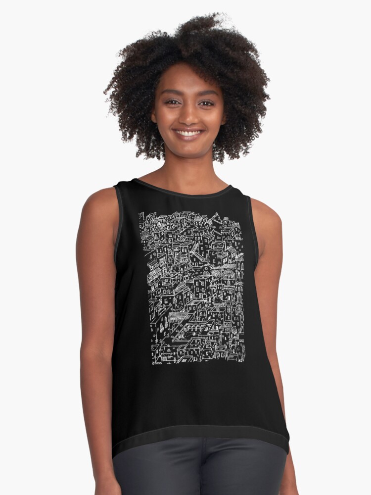 Vista previa del artículo con la obra «Blusa sin mangas», diseñado y vendido por Sintes.