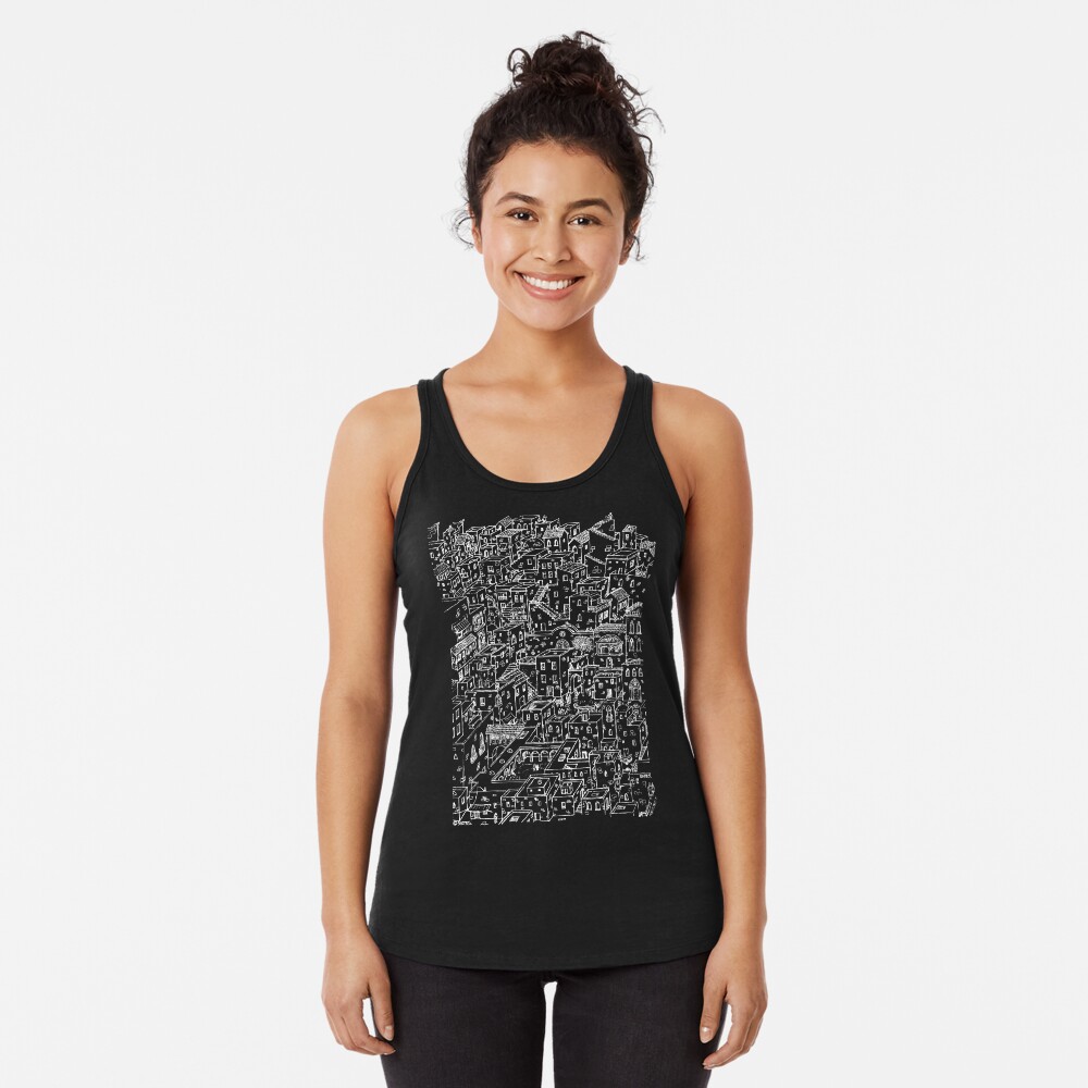 Vista previa del artículo con la obra «Camiseta con espalda nadadora», diseñado y vendido por Sintes.
