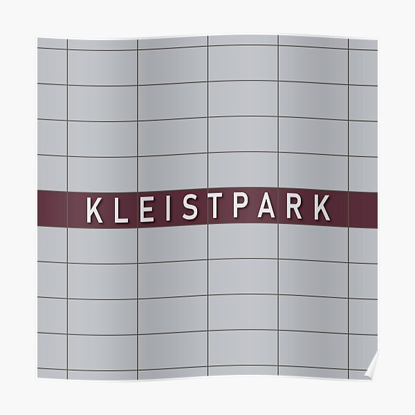 Kleistpark Station Tiles (Berlin) Poster