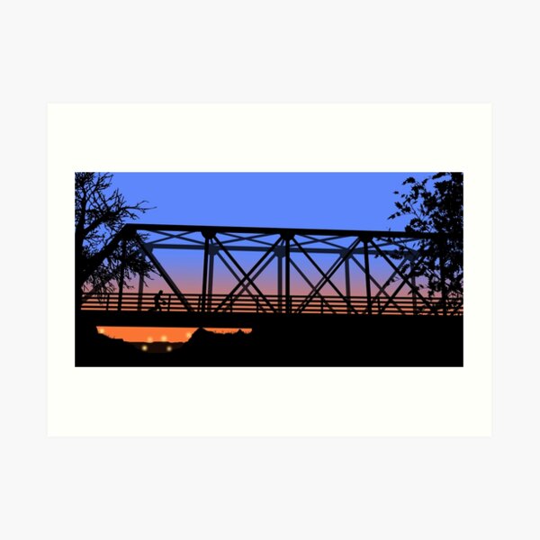 One Tree Hill Bridge Art Print