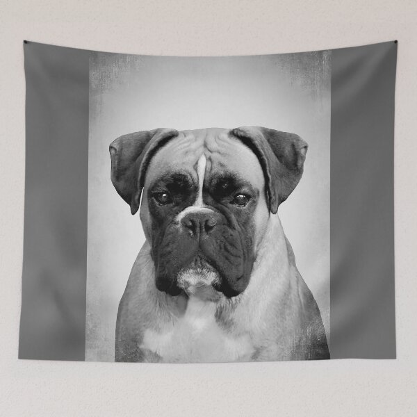 Item preview, Boxer dog - BW Vintage - D10 designed and sold by DecoVintage.