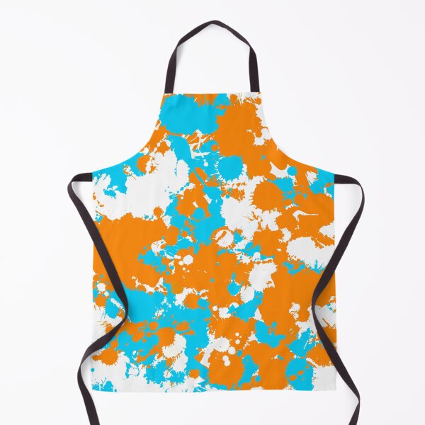 Item preview, Blue Orange and White Paint Splatter designed and sold by BigTexFunkadelic.