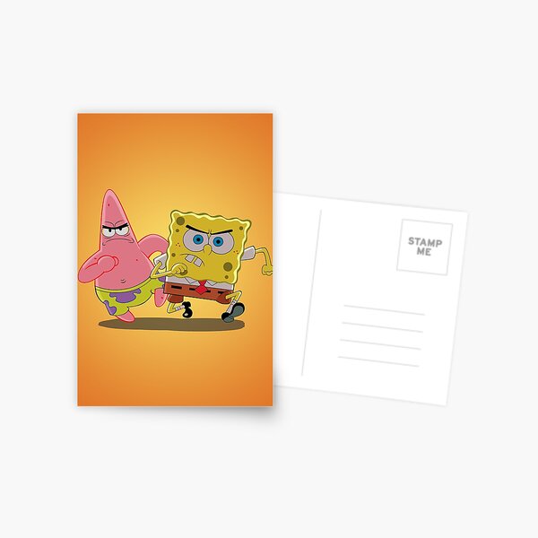 SpongeBob und Patrick Star Postkarte