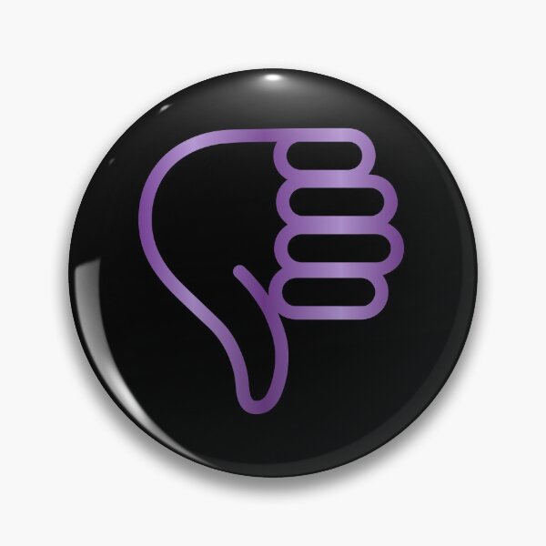 Item preview, Thumbs Down Design purple designed and sold by Paula Helit.