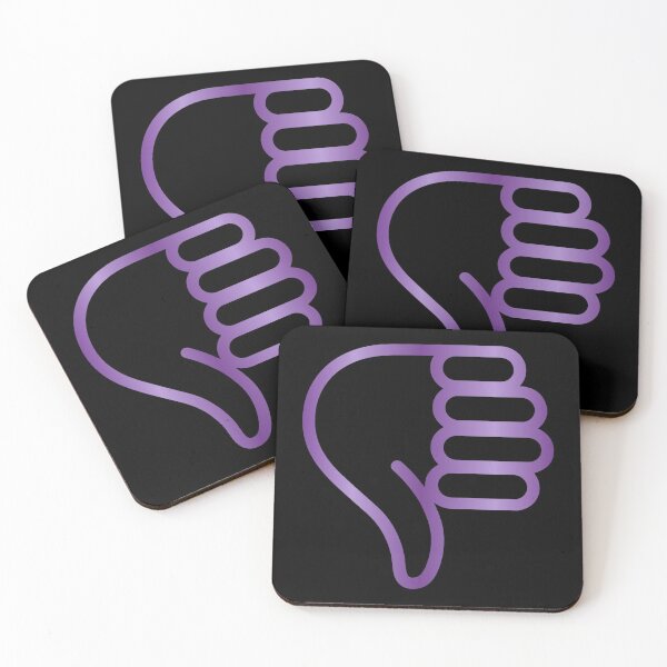Item preview, Thumbs Down Design purple designed and sold by Paula Helit.