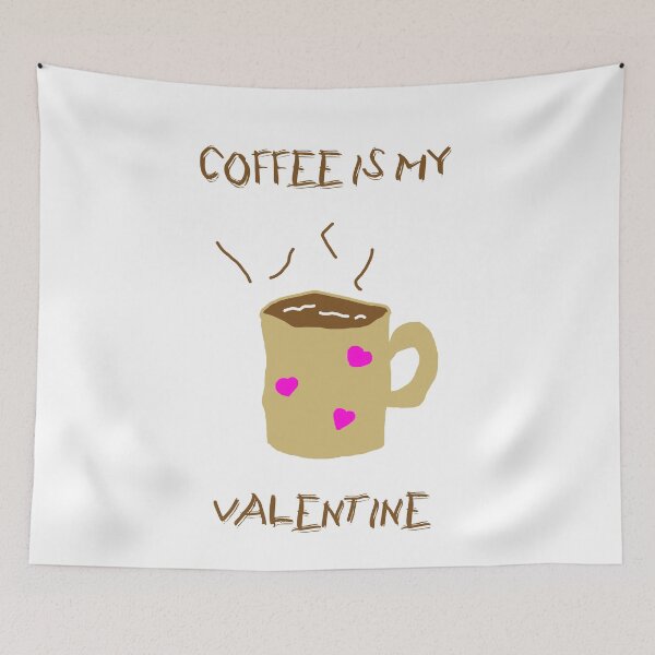 Item preview, Coffee is my valentine - cute brown designed and sold by oxoxoxo.