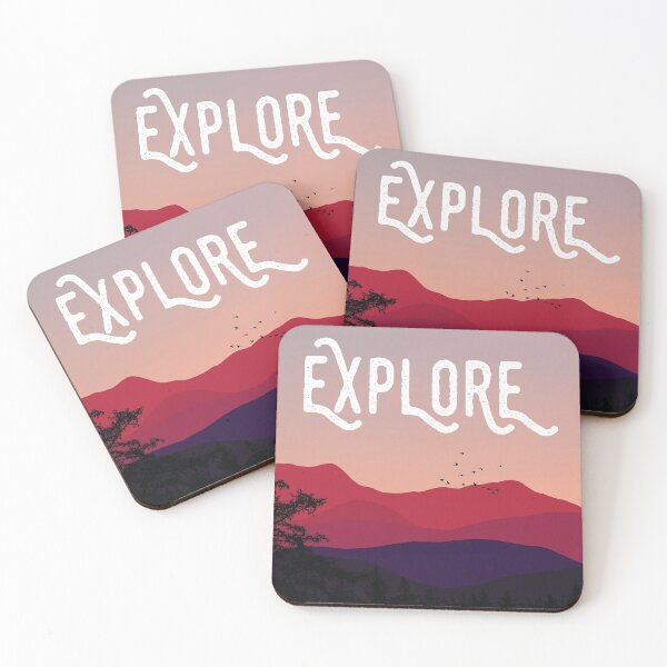 Item preview, Explore sunset mountains designed and sold by kickingdesigns.