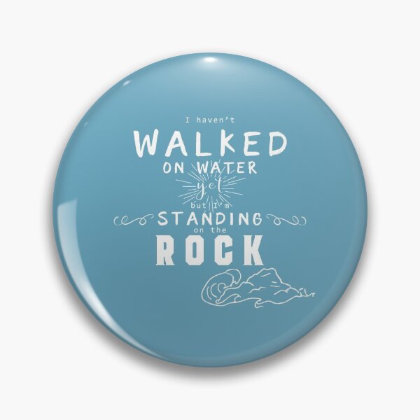 Item preview, Standing on the Rock Christian typography designed and sold by LindaCooke.
