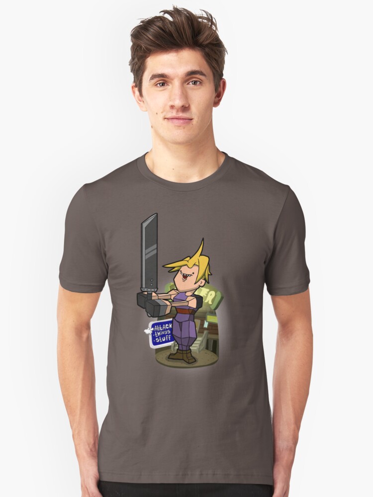 Alternate view of Low poly hero Slim Fit T-Shirt