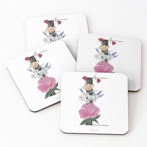 Item preview, Initial Flowers: E designed and sold by StudioFreckles.