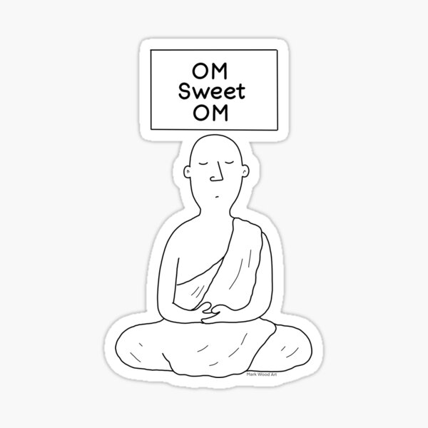 Om Sweet Om Sticker