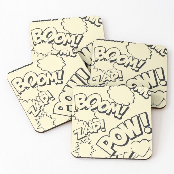 Item preview, Comic Book Fighting Reactions Pattern designed and sold by NateHarvey.