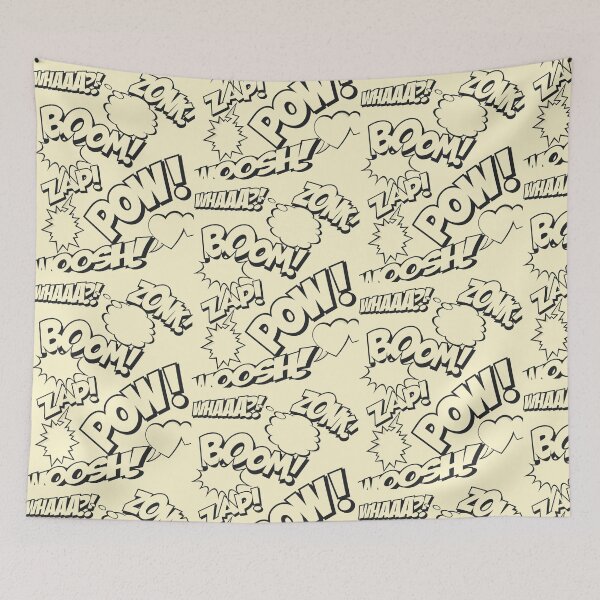 Item preview, Comic Book Fighting Reactions Pattern designed and sold by NateHarvey.