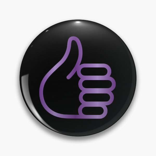 Item preview, Thumbs Up Design purple designed and sold by Paula Helit.