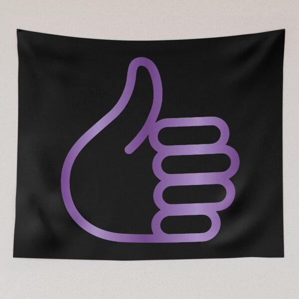 Item preview, Thumbs Up Design purple designed and sold by Paula Helit.