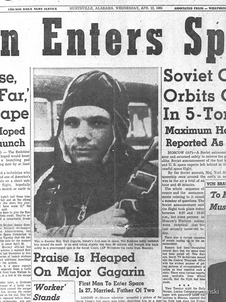 Man Enters Space. Soviet Officer Orbits Globe In 5-Ton Ship by znamenski