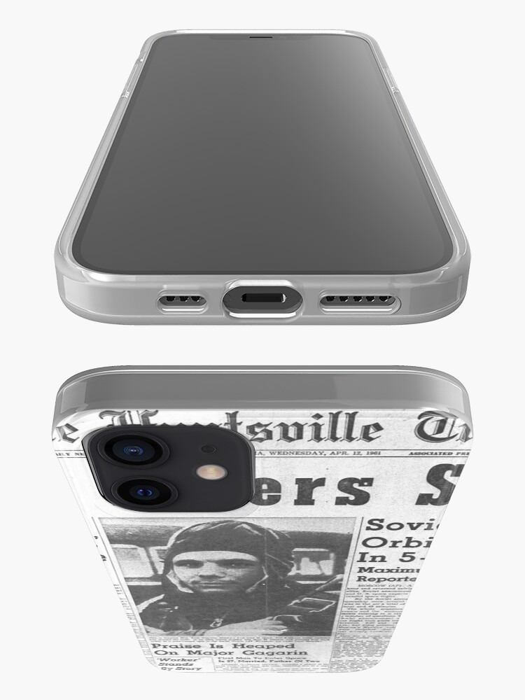 Alternate view of Man Enters Space. Soviet Officer Orbits Globe In 5-Ton Ship iPhone Case