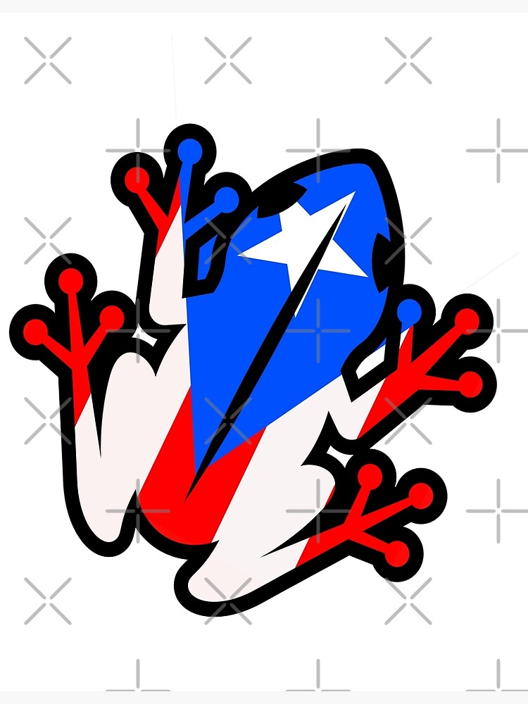 "Coqui,Puerto Rican frog" Poster for Sale by erozzz Redbubble
