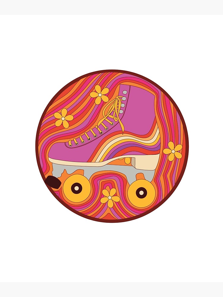 &ldquo;Retro Rollerblades&rdquo; Poster by MoreLifeDesigns | Redbubble