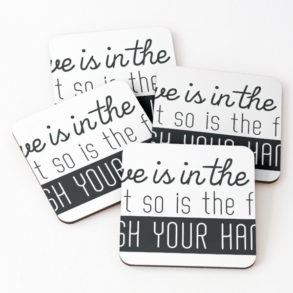 Item preview, Love is in the air but so is the flu. Wash your hands. Funny quotes. designed and sold by flexycreatives.