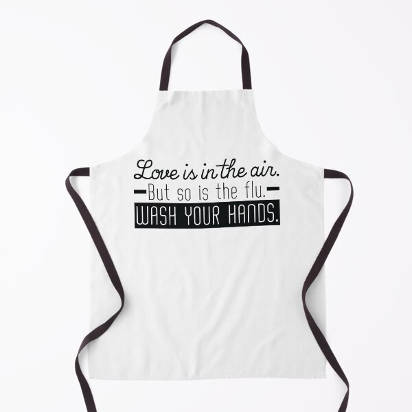 Item preview, Love is in the air but so is the flu. Wash your hands. Funny quotes. designed and sold by flexycreatives.
