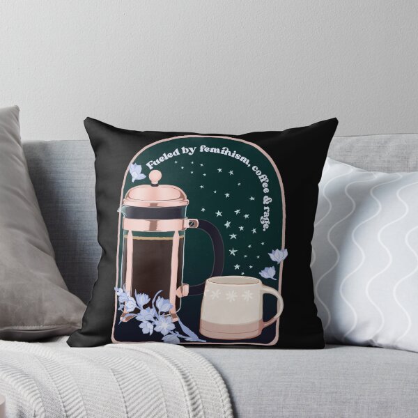Item preview, Fueled by feminism, coffee and rage designed and sold by fabfeminist.