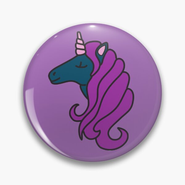 Item preview, Midnight Dark Unicorn - Navy Blue and Purple - Cute Kawaii designed and sold by SteamParliament.