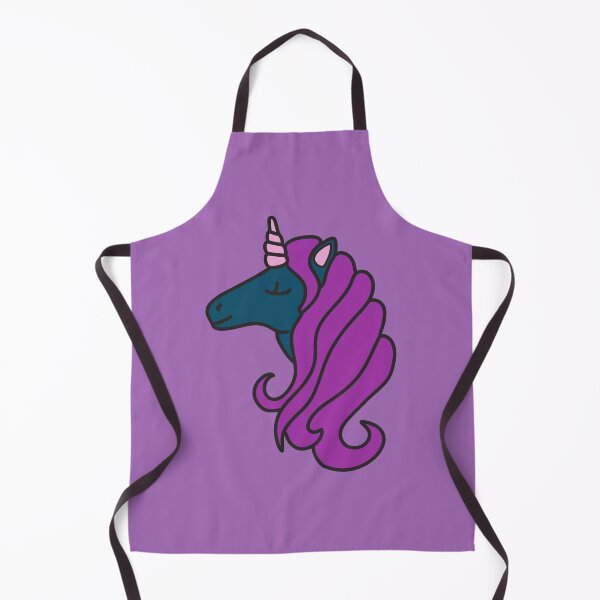 Item preview, Midnight Dark Unicorn - Navy Blue and Purple - Cute Kawaii designed and sold by SteamParliament.
