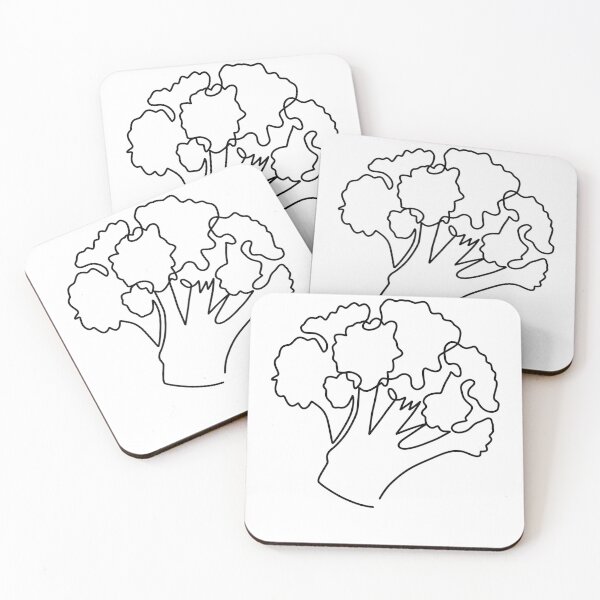 Item preview, BROCCOLI LINE ART | Vegetables Healthy Diet | Vegan delicious foodie designed and sold by yourtravelguide.