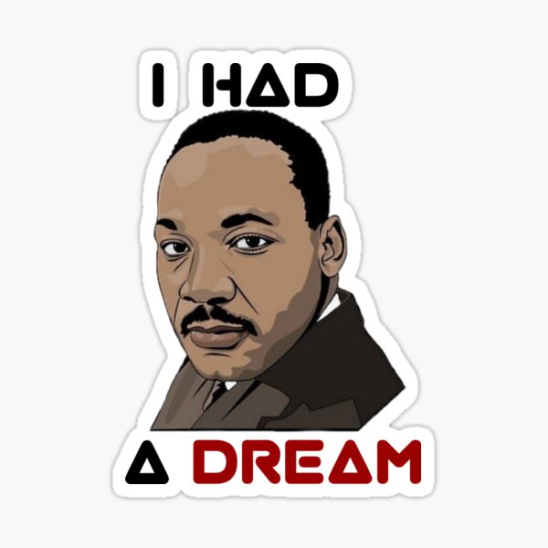" Martin Luther King Jr" Sticker by weworwingss | Redbubble